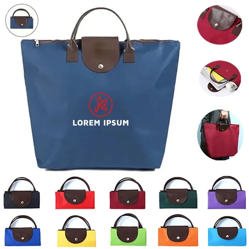 Oxford Fabric Foldable Travel Bag, custom tote bag with logo imprint 1