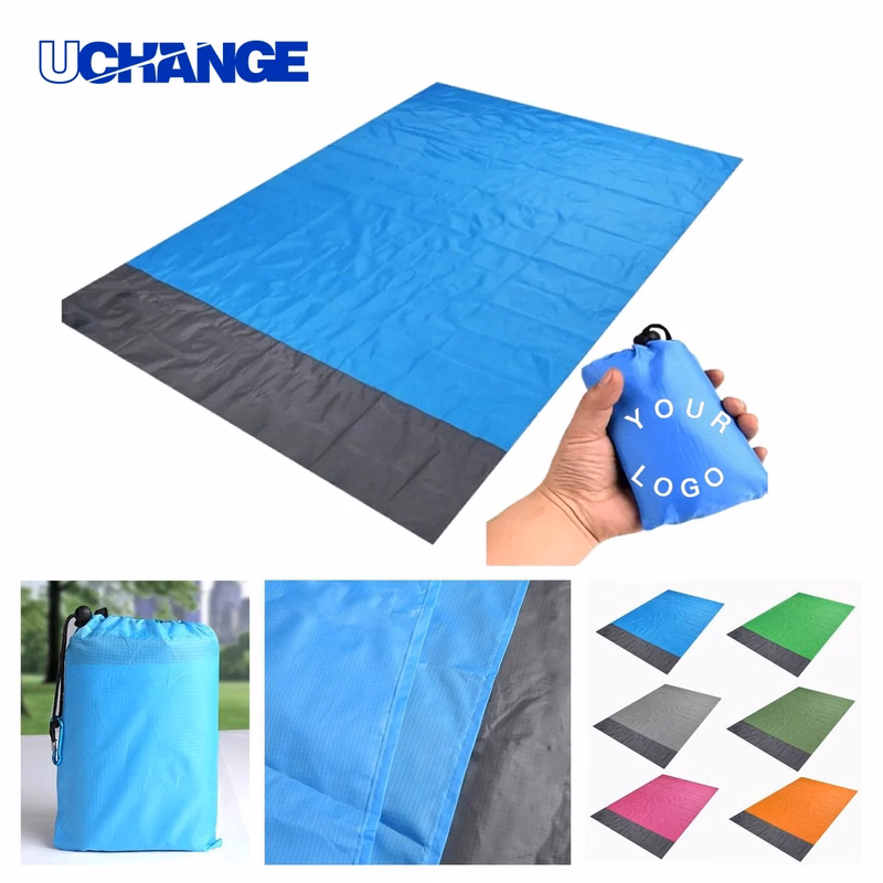 Foldable Waterproof Picnic Mat with Ground Pegs for Outdoor Use