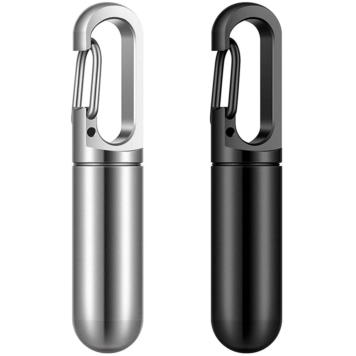 Stainless Steel Pill Holder Keychain 1