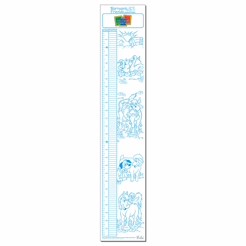 GROWTH CHART - Barnyard Friends Children's Growth Chart