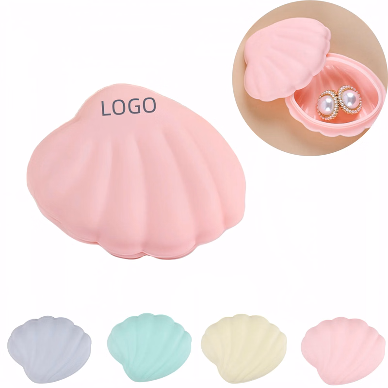 Shell Shaped Silicone Jewelry Box Earring Storage Case