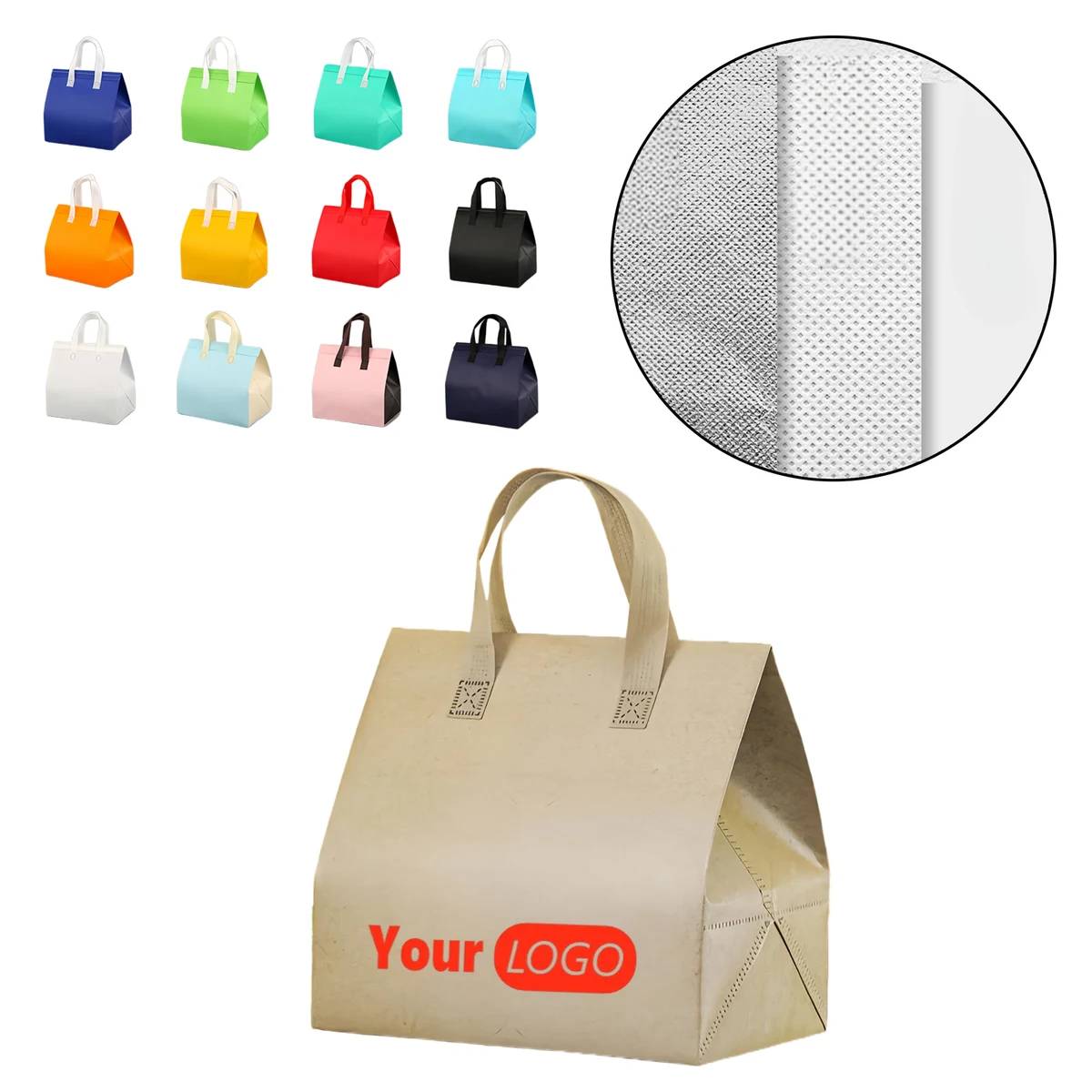 Insulated Waterproof Non-woven Carry-out Bag 1