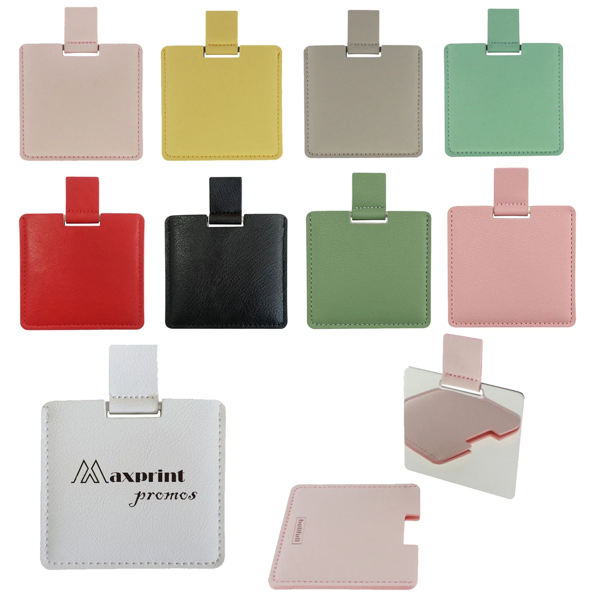 Square PU Leather Mirror 1