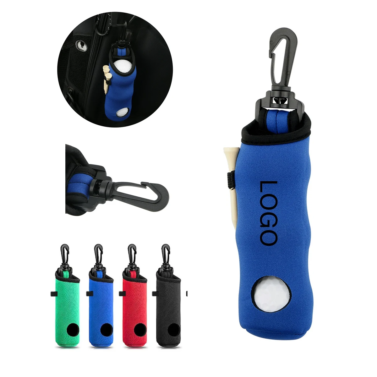 Golf Ball Storage Bag With Lightweight Hook 1