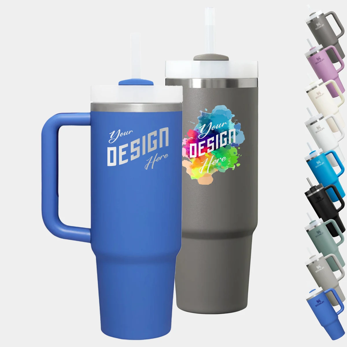 30 oz Stanley® Stainless Steel Insulated Quencher Travel Mug 1
