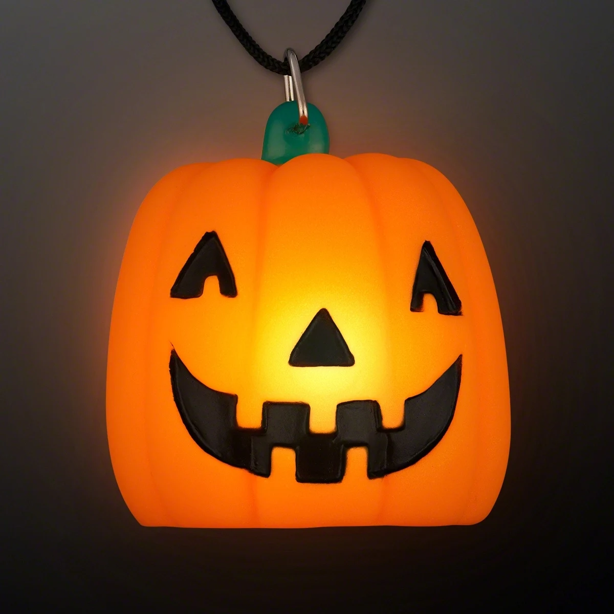 Light Up Orange Pumpkin Necklaces 1