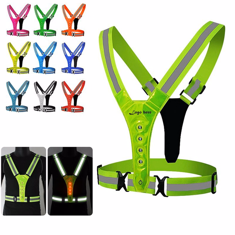 LED Light V-Type Reflective Safety Vest