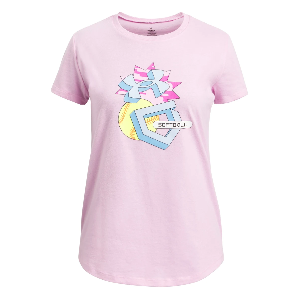 UA Softball Sketch Girls' Short Sleeve 1