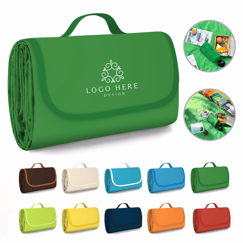 Folding Beach Picnic Rug With Handle