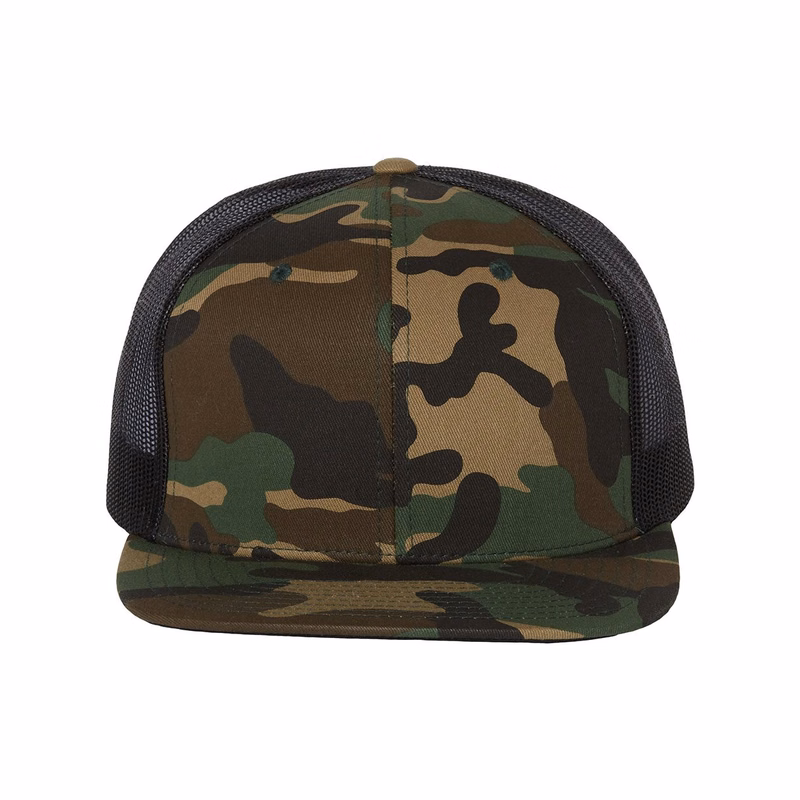 Wool Blend Flat Bill Trucker Cap - 511