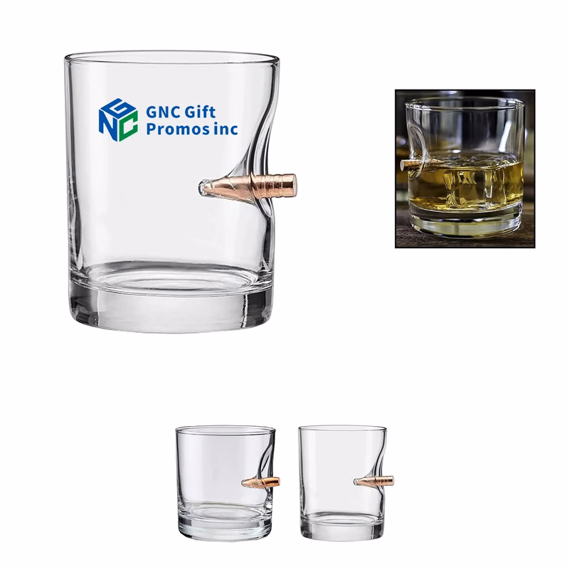 Glass Cup Creative Shape 11oz With Bullet
