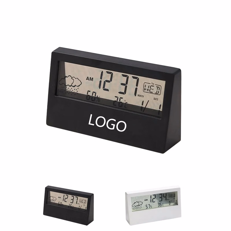 Transparent Lcd Display Temperature Digital Alarm Clock