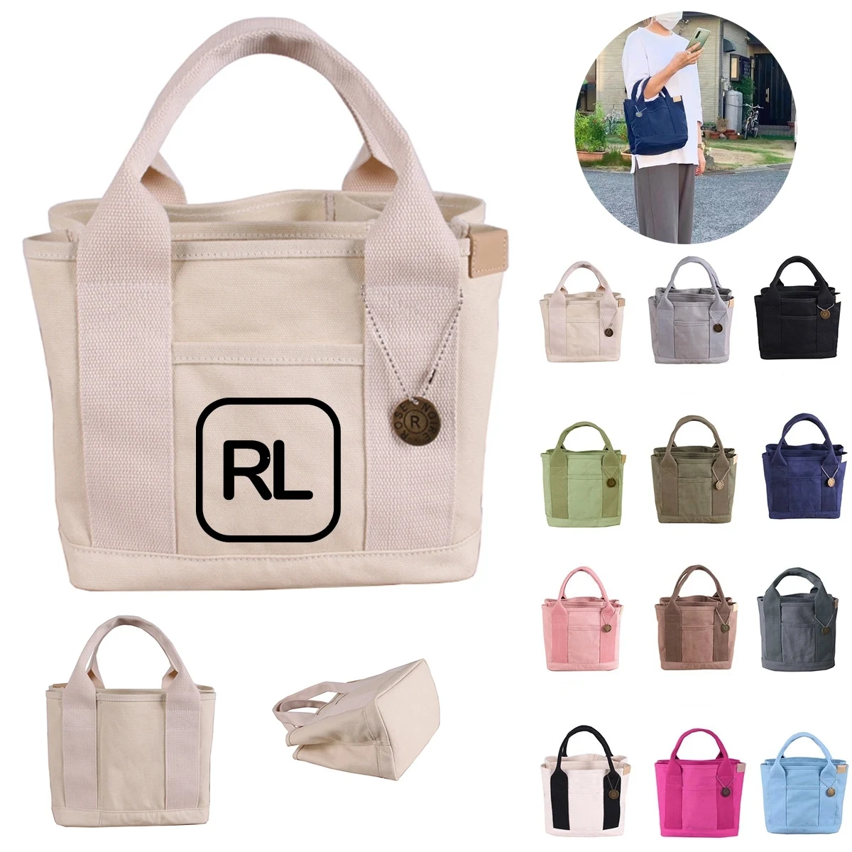 16Oz Canvas Lunch Bag 1