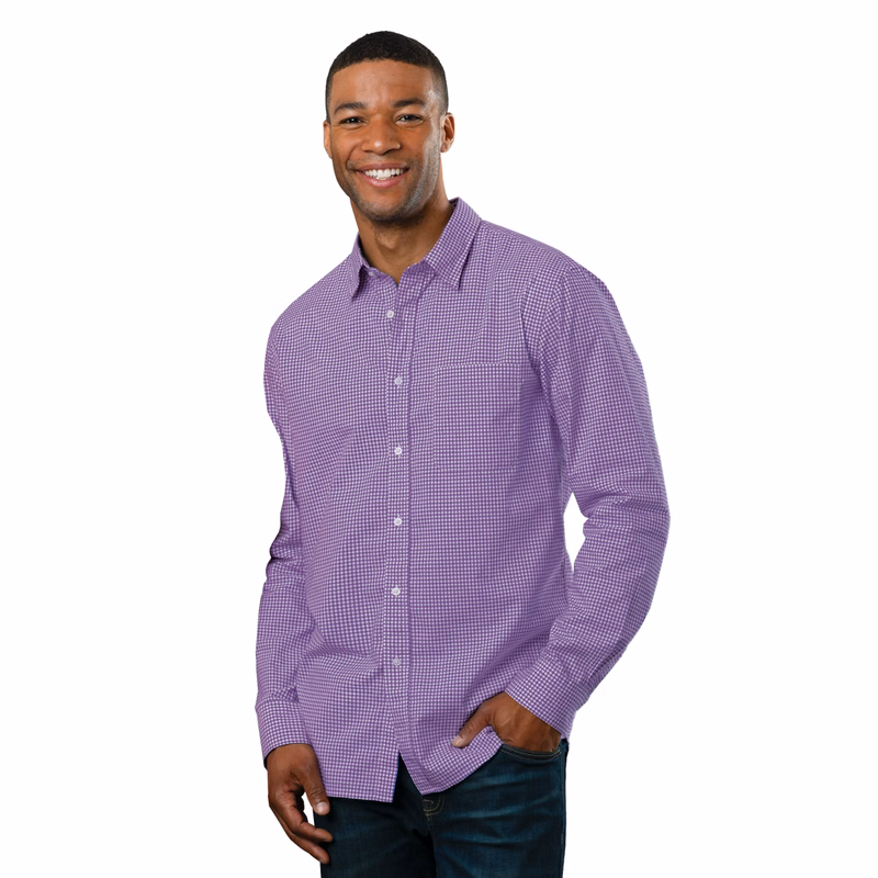 Men's L/S Gingham Check