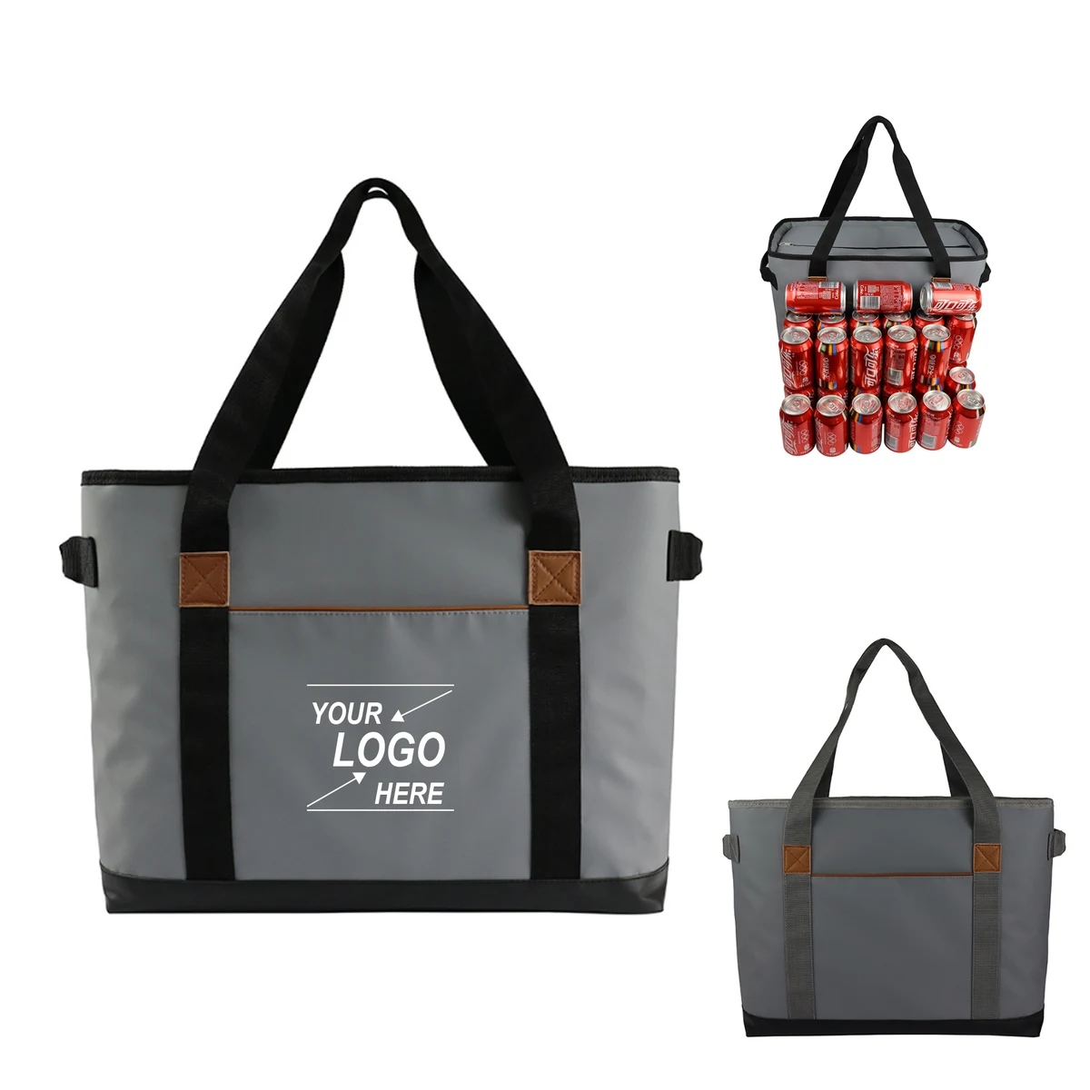 Large Opening Insulated Cooler Tote 1