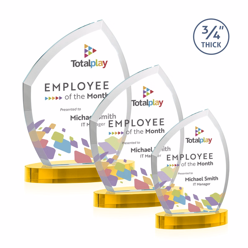 Daltry VividPrint™ Award on Alberton Base - Gold