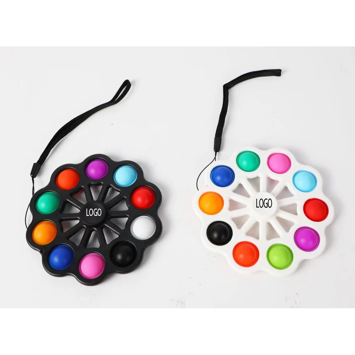 Dimple Sensory Toys Keychain Pop Toys for Kids Students Family Stress Relief---Ten Bubbles 1