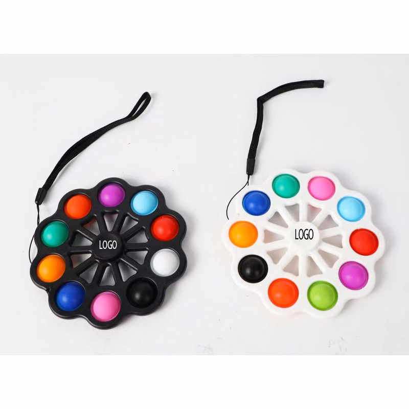 Dimple Sensory Toys Keychain Pop Toys for Kids Students Family Stress Relief---Ten Bubbles