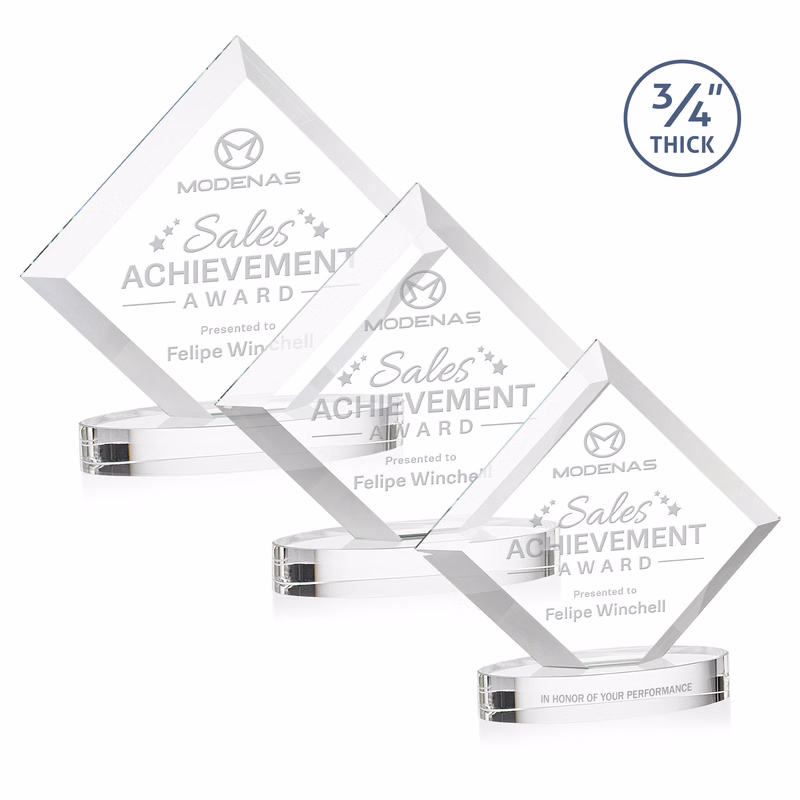 Belaire Award on Alberton Base - Clear