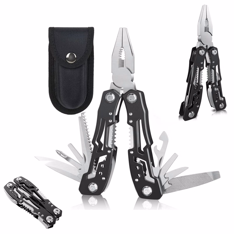 14-in-1 Stainless Steel Multi-Tool Pliers