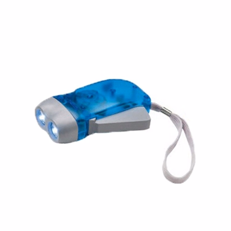 2 LED Bulb Hand Press Flashlight