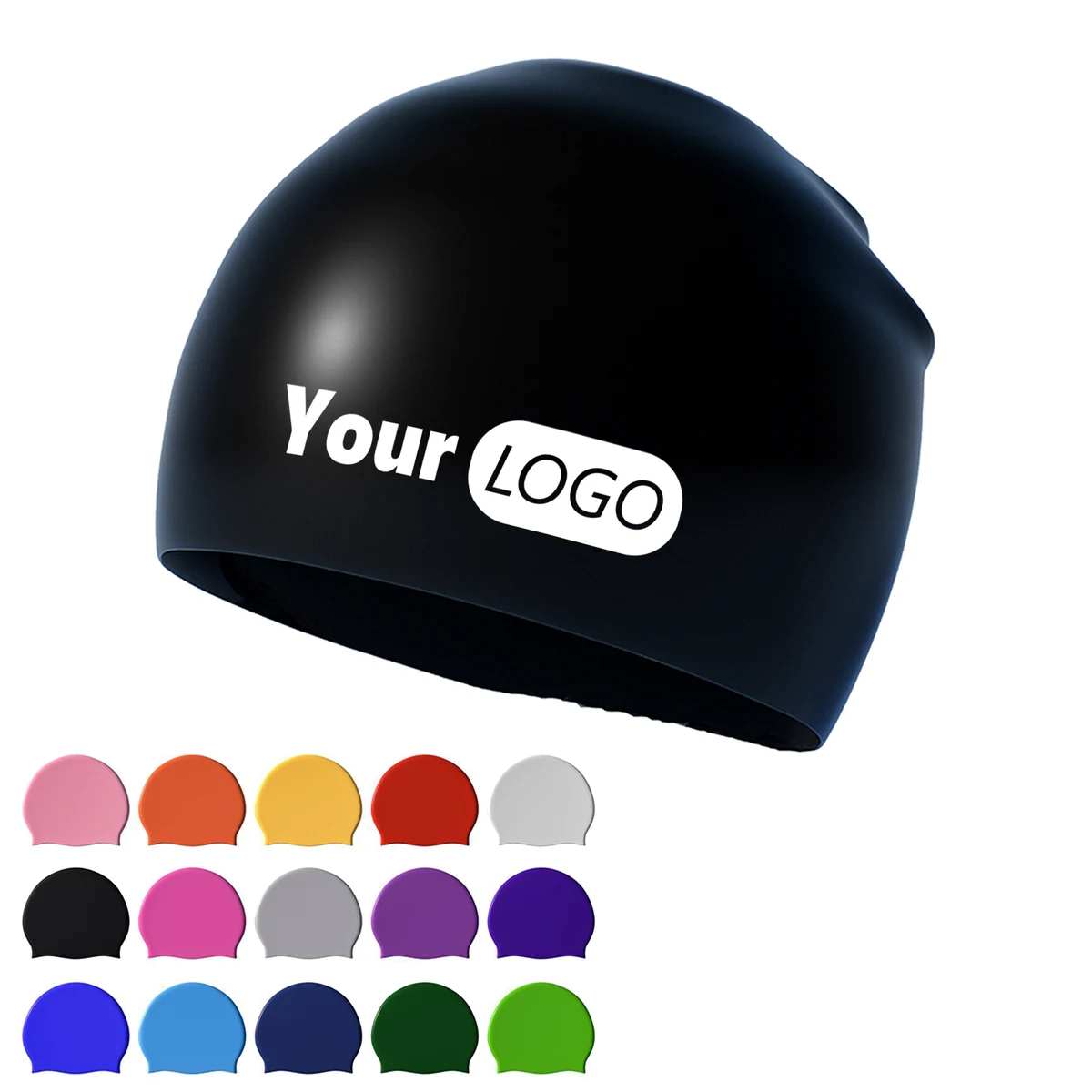 Silicone Swim Cap With Secure Fit 1