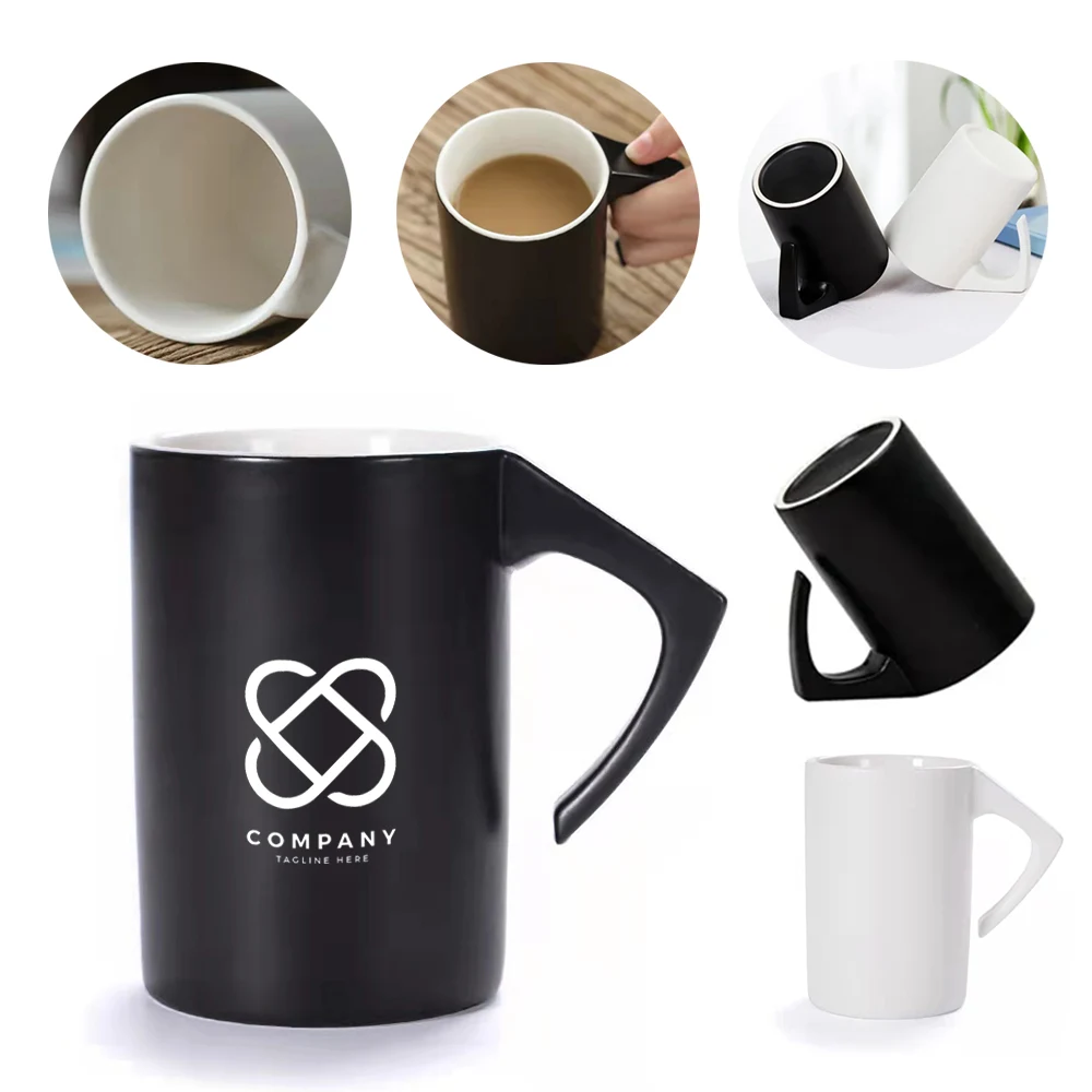 Large Capacity Creative Inverted Ceramic Durable Mug 1