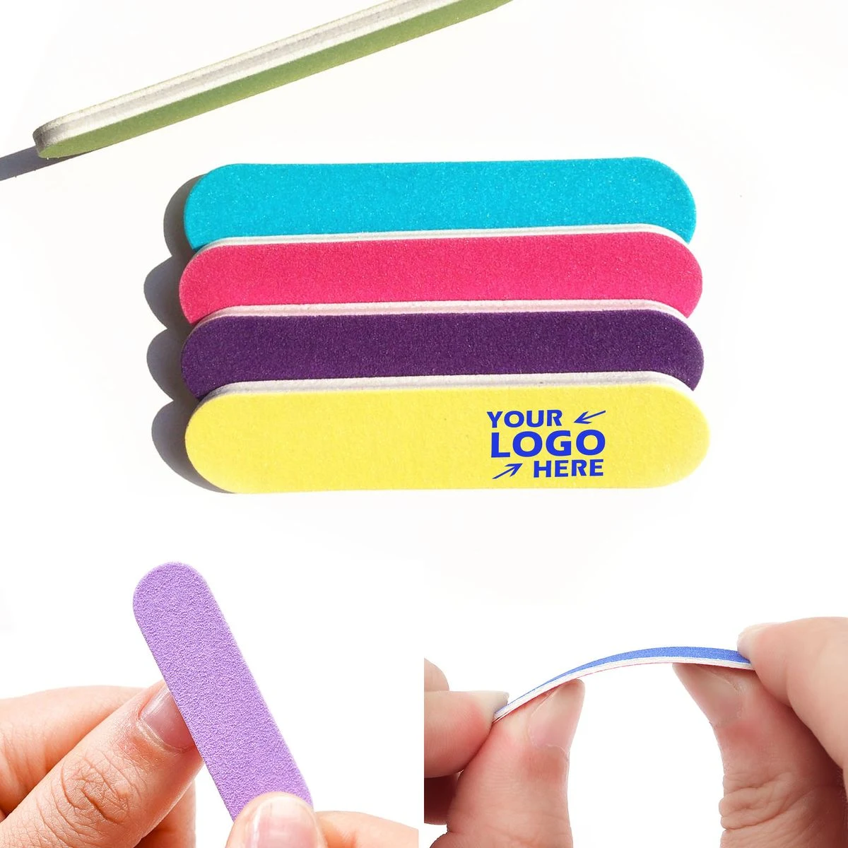 180/240 Grit Compact Emery Board Mini Nail Files 1