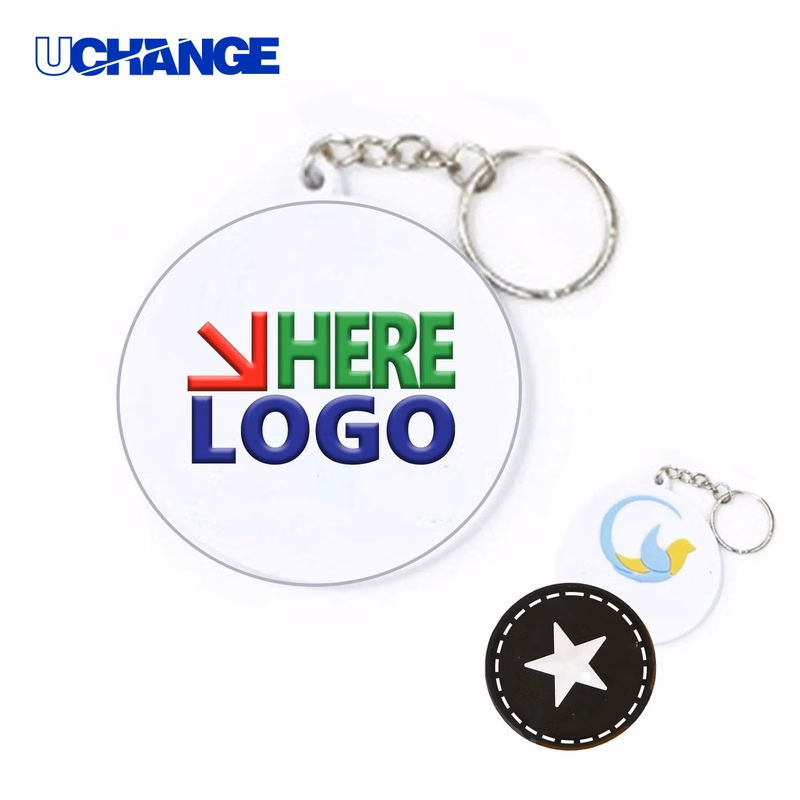 2D PVC Keychain Tag