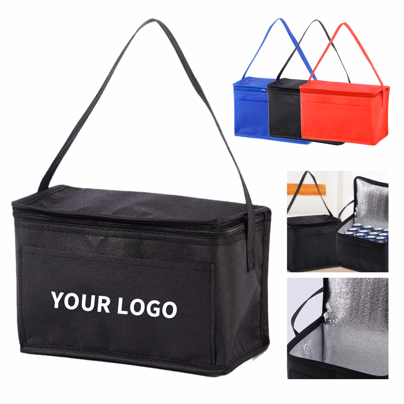 Insulated Lunch Cooler Bag With Shoulder Strap