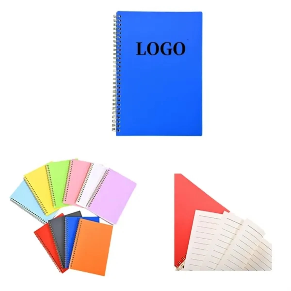Spiral semi transparent frosted notebook 1