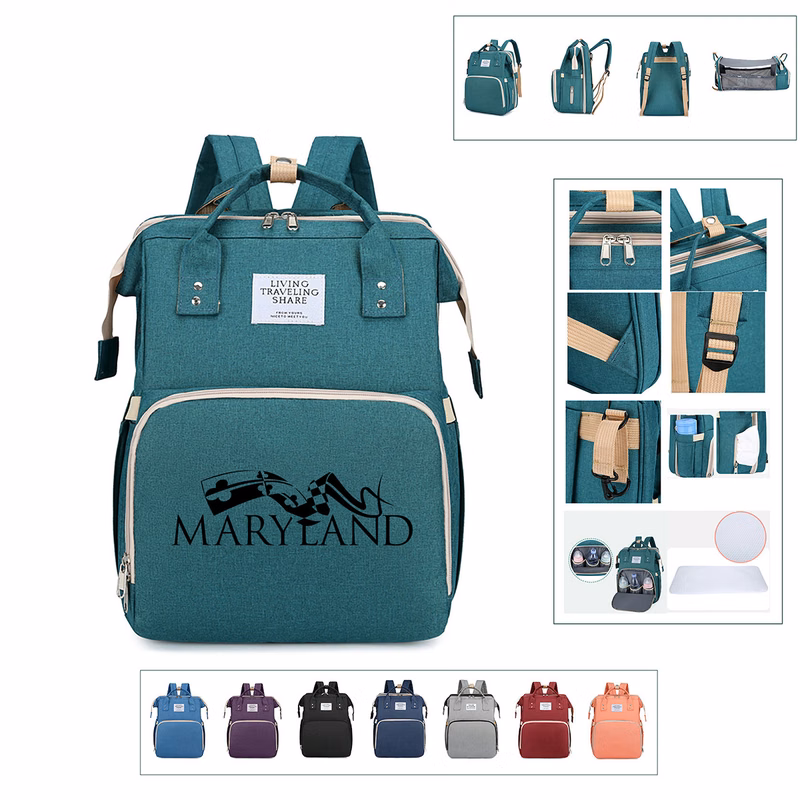 Multifunctional Diaper Bag Mummy Bag with Folding Bed