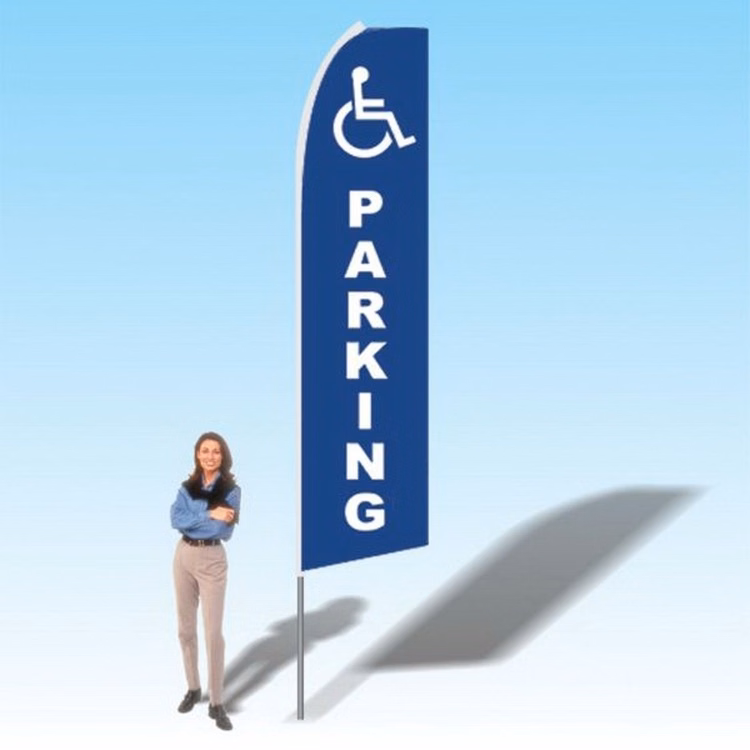 15FT Handicapped Parking Advertising Banner Flag