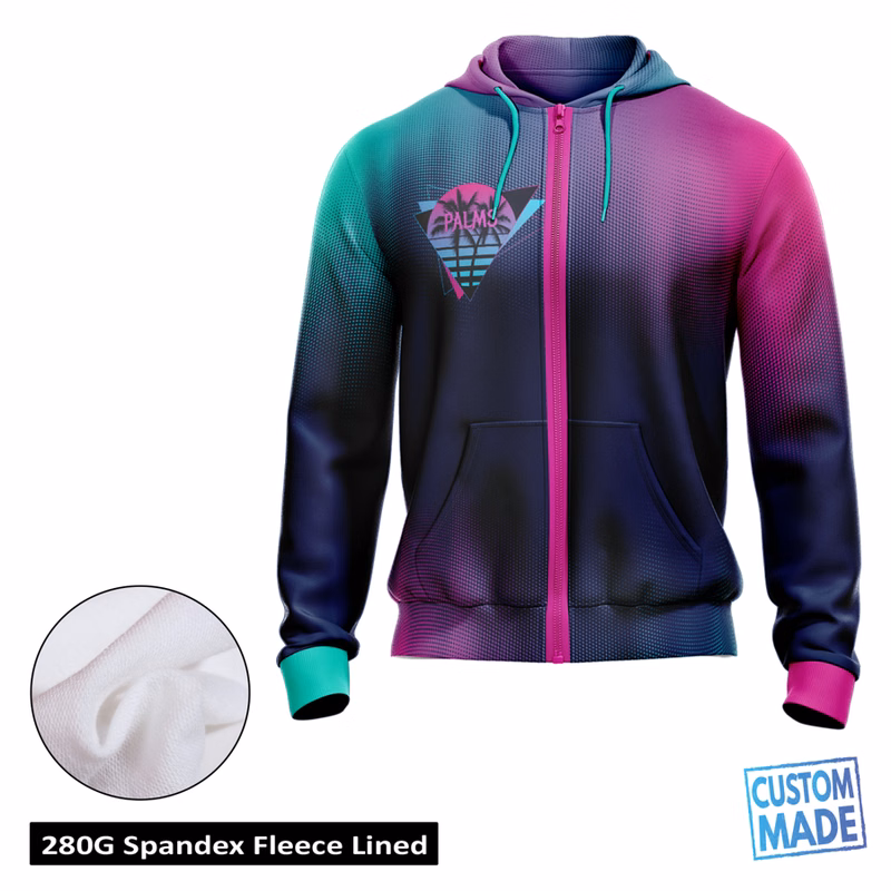 Unisex Sublimation Premium Performance 8.3 Oz Full Zip