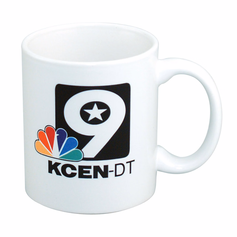 11 Oz. White Ceramic Mug w/4 Color Process