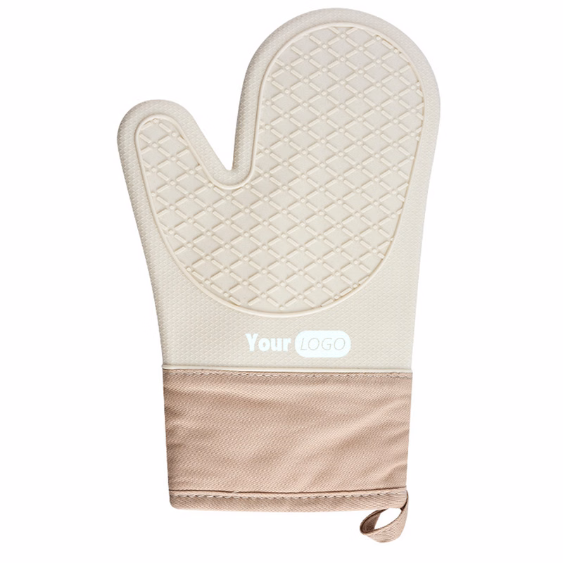 Kitchen Oven Mitts Made of Heat-Resistant Silicone
