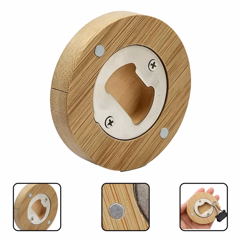 Round Refrigerator Beer Opener