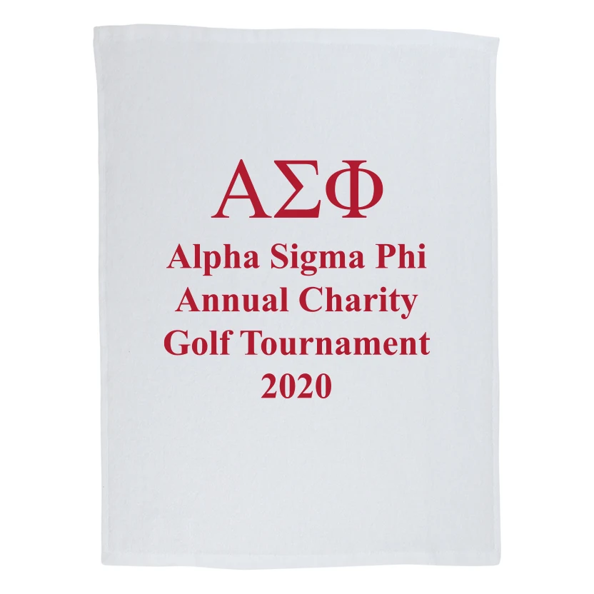 Golf Towel - White (11"x18") 1