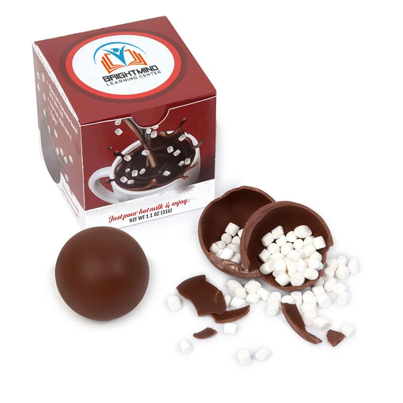 Hot Chocolate Bomb in Full Color Gift Box - Stock Design or Fully Custom Design on Box Available 1