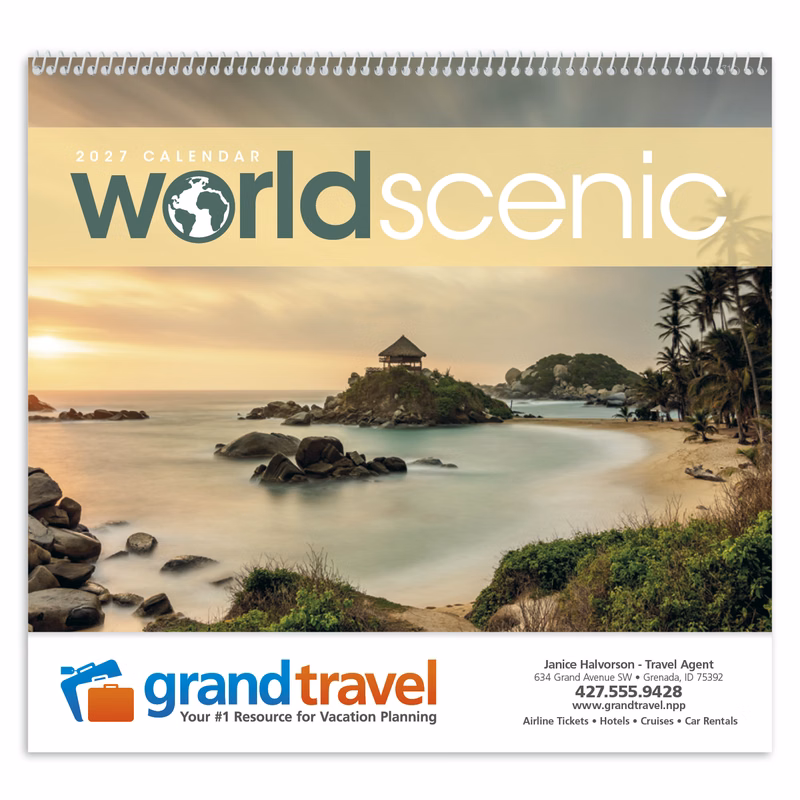 Triumph® Calendars World Scenic Calendar