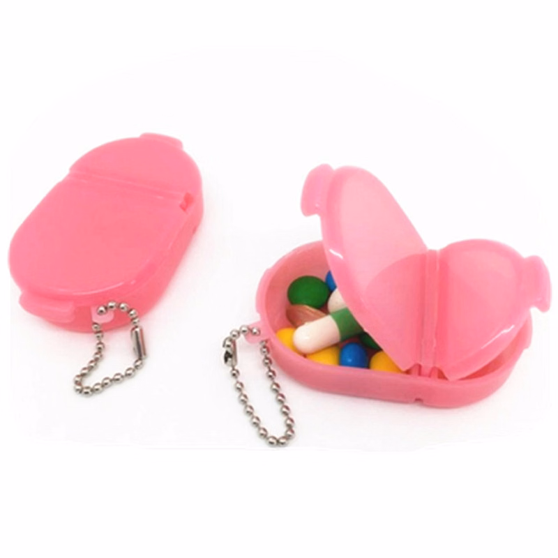 Portable Key Chain Pill Box