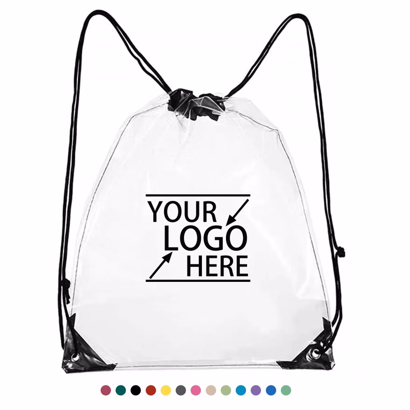 Easy Check Clear Drawstring Bag