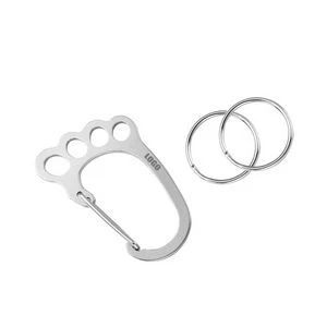 Footprint Shaped Key Holder Carabiners 1