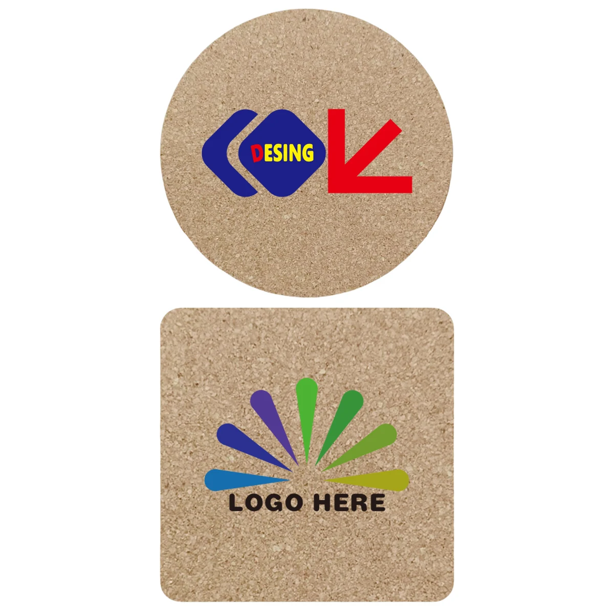 Photo & Logo Cork Coasters MOQ50 1