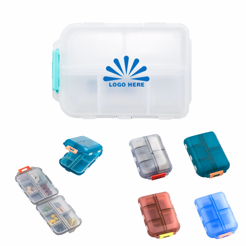 Double Layer 10 Grid Pill Box