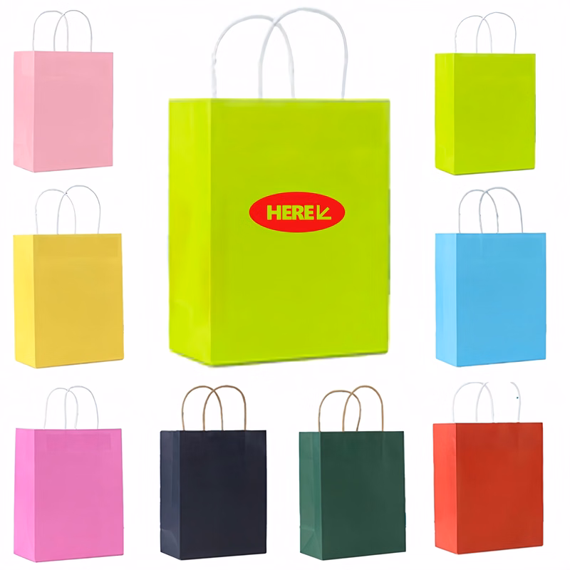 Small Gift Kraft Paper Shopper Tote Bag