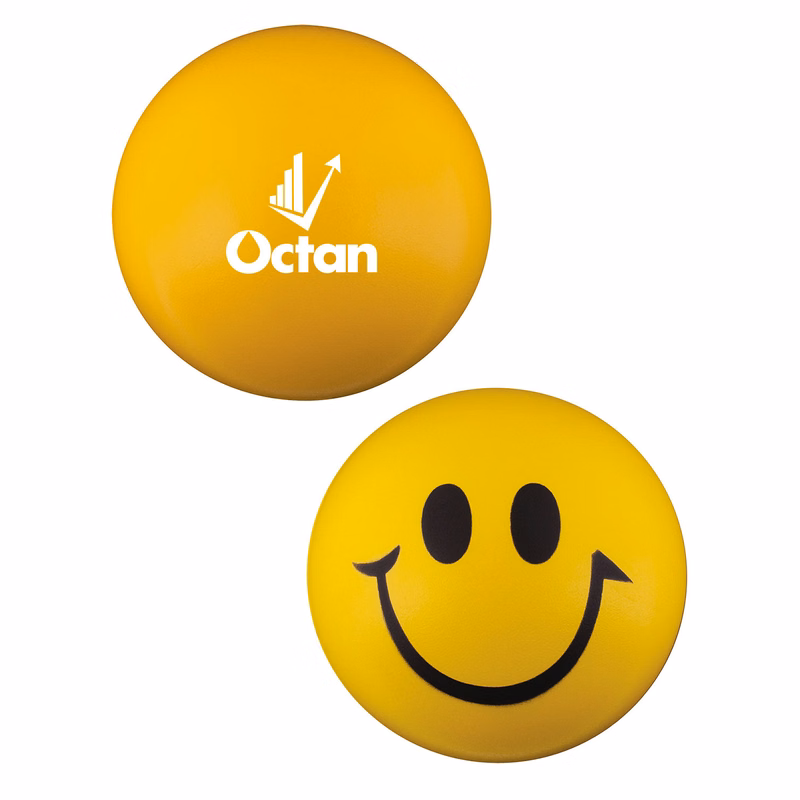 Round Smiley Face Shape Stress Ball