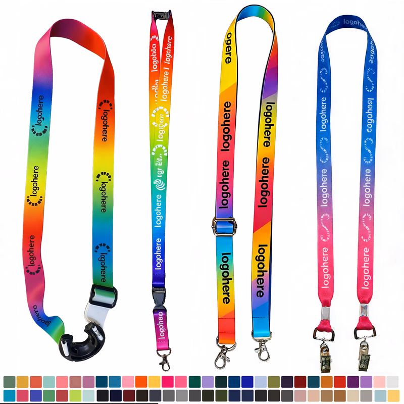 MOQ 10 Full Color Sublimation Lanyards