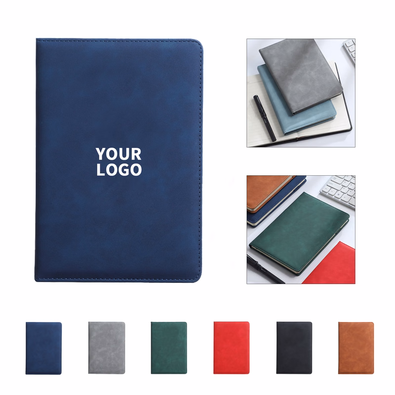 Soft Cover Leather Business Notebook With Bookmark