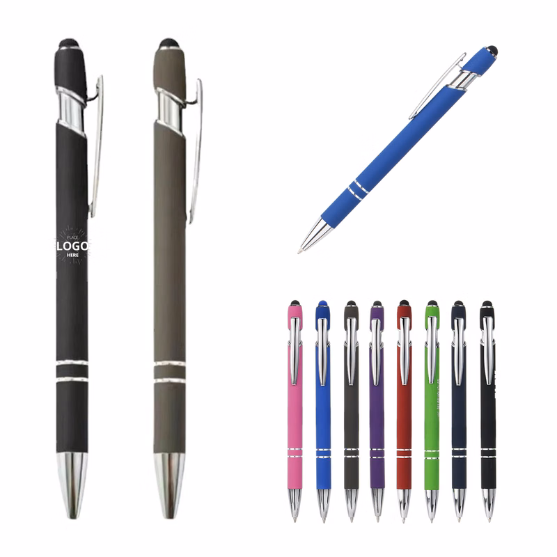 Soft Rubberized Ballpoint Pens